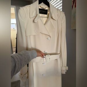 Versace Women's Elegant Cream Trench Coat
